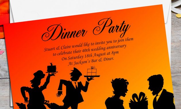 10 Personalised Come Dine With Me Dinner Party Invitations No1 within measurements 2048 X 2048