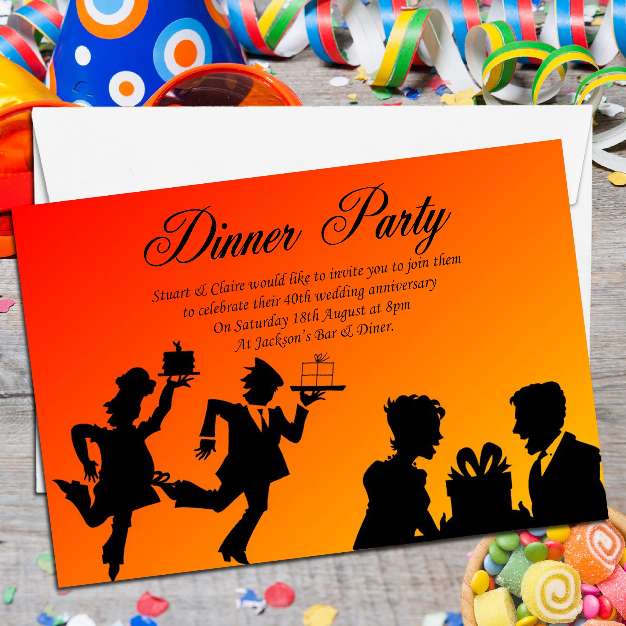 10 Personalised Come Dine With Me Dinner Party Invitations No1 within measurements 2048 X 2048