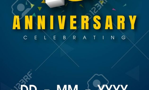 10 Years Anniversary Invitation Card Celebration Template Design in size 722 X 1300