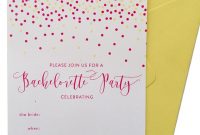 14 Diyable Bachelorette Party Invitation Templates Diy Details for measurements 768 X 1024