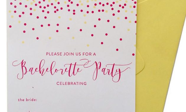 14 Diyable Bachelorette Party Invitation Templates Diy Details for measurements 768 X 1024