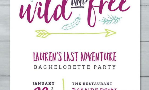 14 Diyable Bachelorette Party Invitation Templates Diy Details inside measurements 768 X 1024