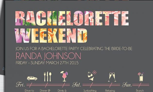 14 Diyable Bachelorette Party Invitation Templates Diy Details pertaining to dimensions 768 X 1024