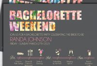 14 Diyable Bachelorette Party Invitation Templates Diy Details pertaining to sizing 768 X 1024