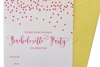 14 Diyable Bachelorette Party Invitation Templates Diy Details within sizing 768 X 1024