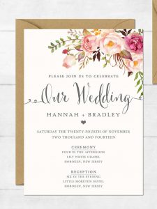 16 Printable Wedding Invitation Templates You Can Diy Future for proportions 768 X 1024