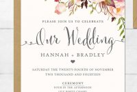 16 Printable Wedding Invitation Templates You Can Diy Future for size 768 X 1024