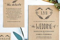 16 Printable Wedding Invitation Templates You Can Diy Wedding for dimensions 768 X 1024