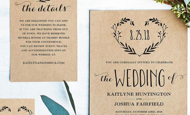 16 Printable Wedding Invitation Templates You Can Diy Wedding for dimensions 768 X 1024