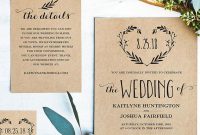 16 Printable Wedding Invitation Templates You Can Diy Wedding regarding sizing 768 X 1024