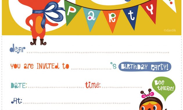 17 Free Printable Birthday Invitations for dimensions 1600 X 1600