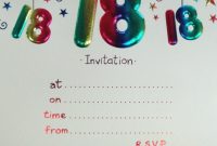 18th Birthday Party Invitations 18th Birthday Party Invitations with dimensions 900 X 900