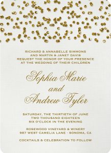 19 Glittery Wedding Stationery Ideas Hitchedcouk regarding sizing 1000 X 1385