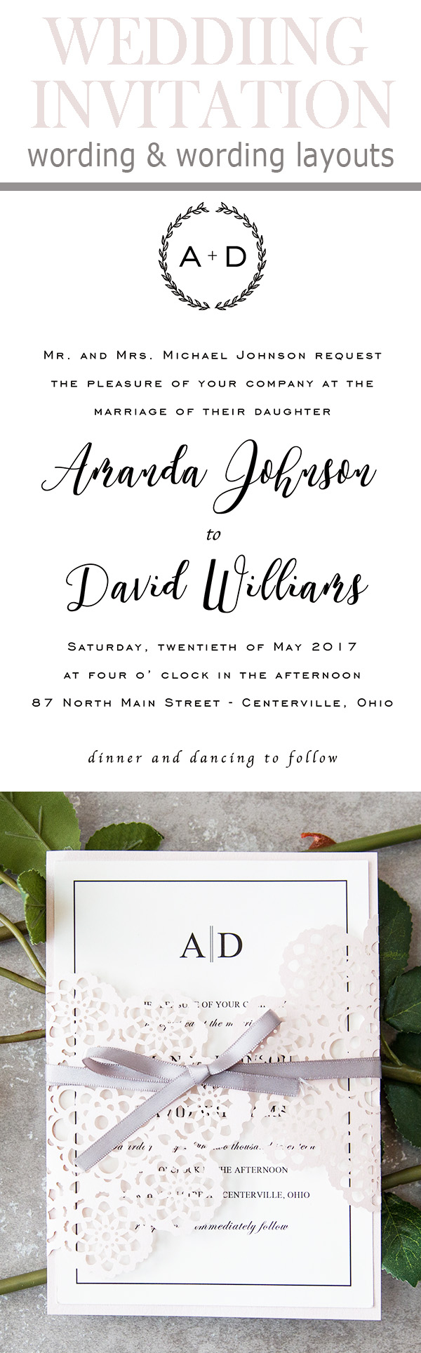 20 Popular Wedding Invitation Wording Diy Templates Ideas intended for sizing 600 X 1928