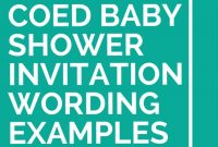 21 Coed Ba Shower Invitation Wording Examples Messages And for proportions 735 X 1102