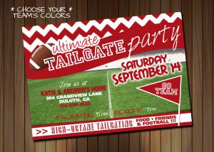 29 Images Of Football Tailgate Invitation Template Leseriail pertaining to size 1500 X 1071