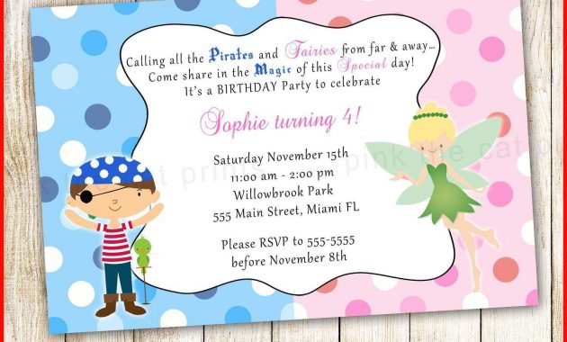 30 Awesome Pirate Fairy Invitation Template Advitiyatrade Template intended for size 1500 X 1500