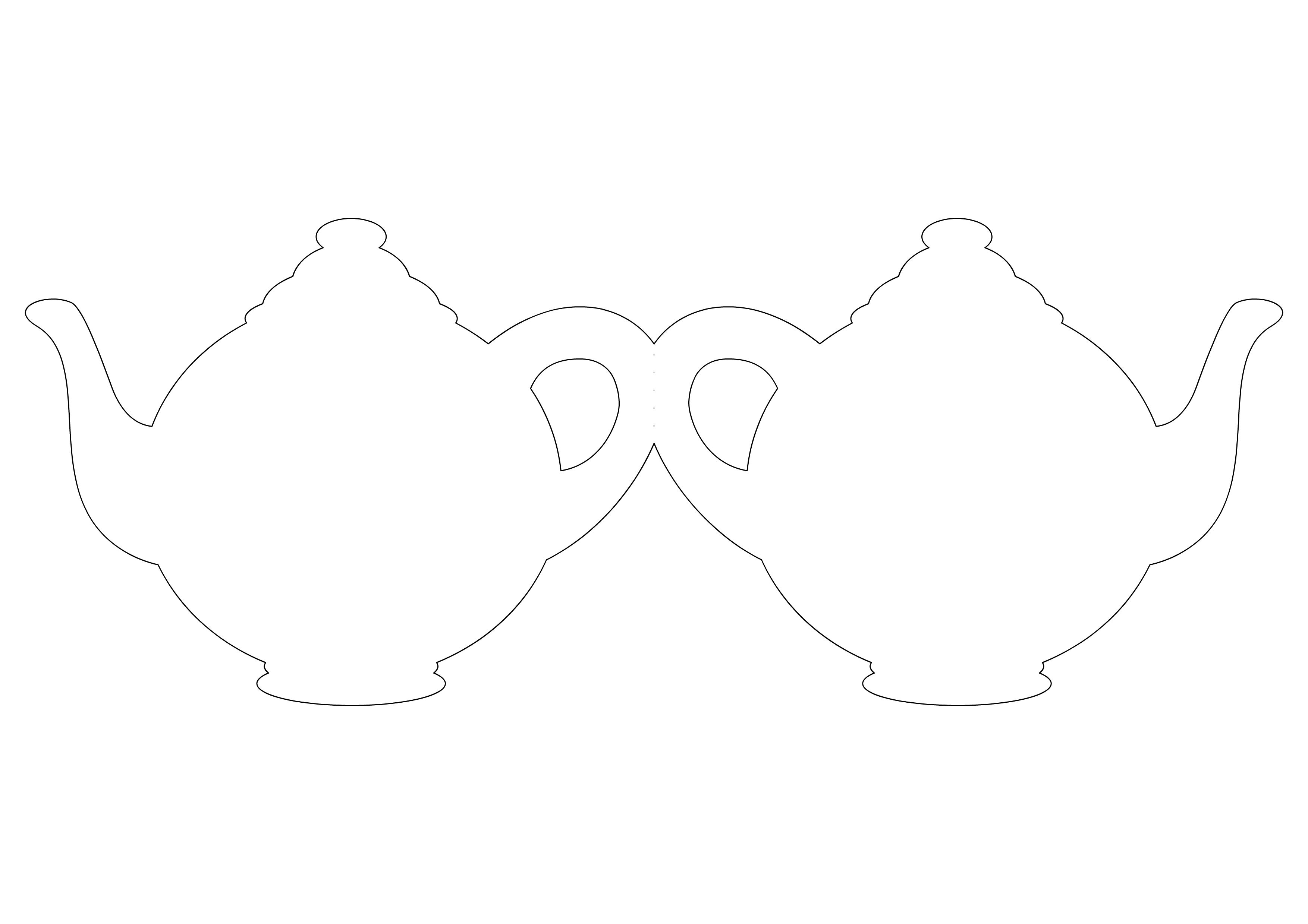 30 Awesome Teapot Template Invitations Images Templates intended for measurements 3508 X 2480