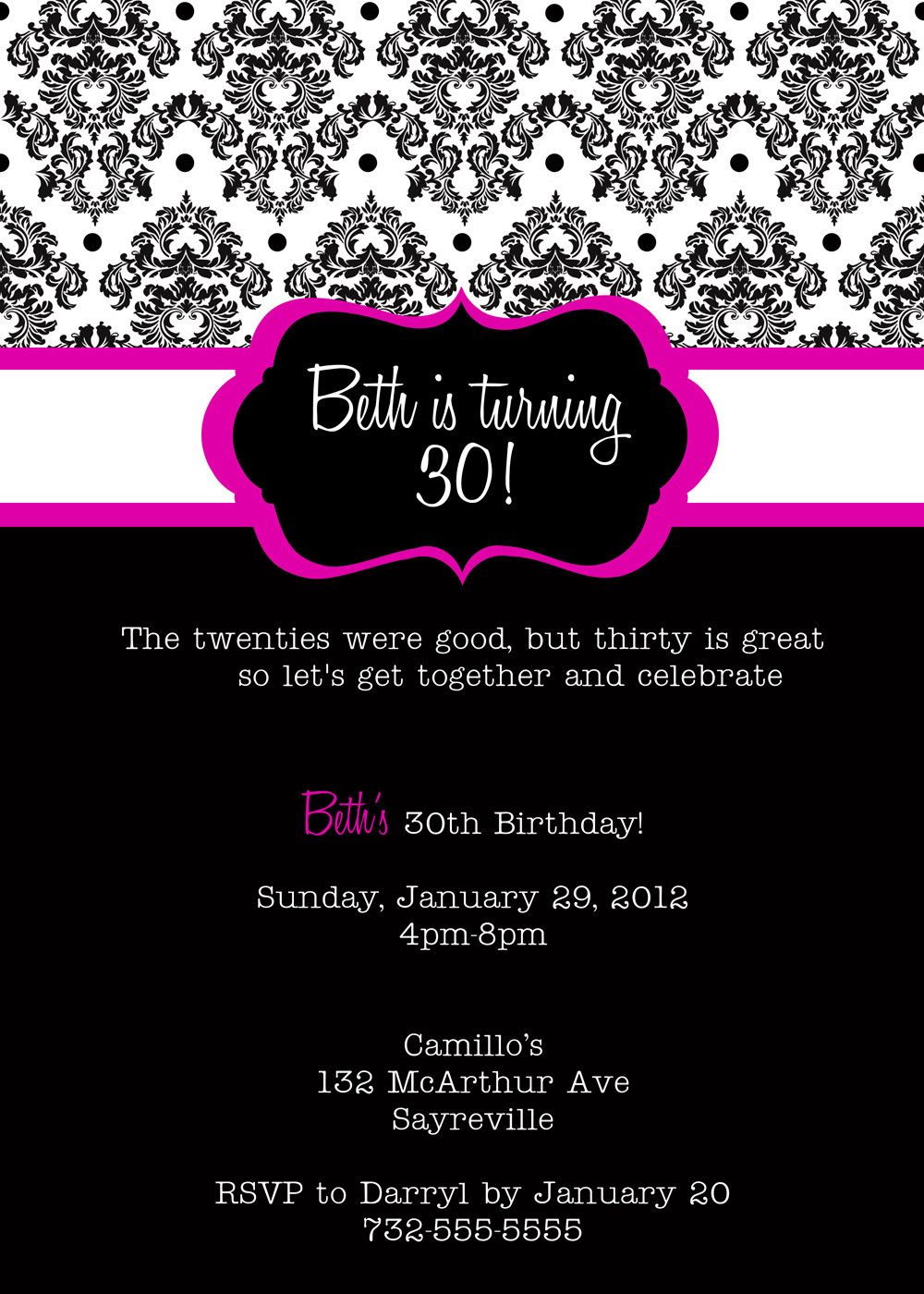 30th Birthday Invitations Printable 30 Is Coming In 2018 throughout sizing 1000 X 1400