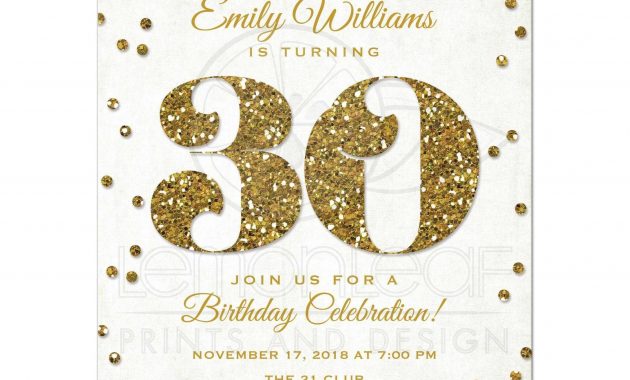 30th Birthday Invitations Templates Free Printable Birthday for measurements 2175 X 2175