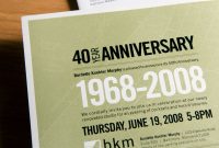 40th Anniversary Corporate Invitation Idea Anniversary 40th for size 1280 X 896