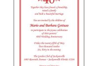 40th Wedding Anniversary Invitations 40th Wedding Anniversary in size 990 X 1000