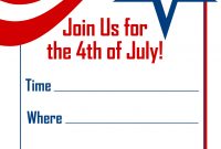 4th Of July Invitations Free Printable Red White Blue 4th Of intended for proportions 1143 X 1600