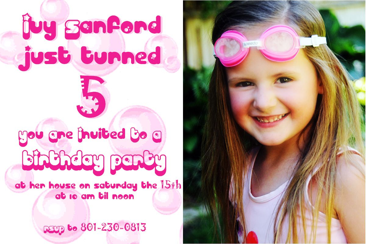 5 Years Old Birthday Invitations Wording Free Printable Birthday with size 1200 X 800