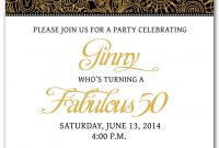 50th Birthday Invitation Templates Free Printable My Birthday In for size 1071 X 1500