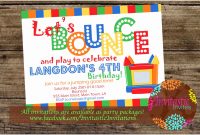 56 Wonderfully Gallery Of Free Bounce Party Invitation Template throughout size 1500 X 1000