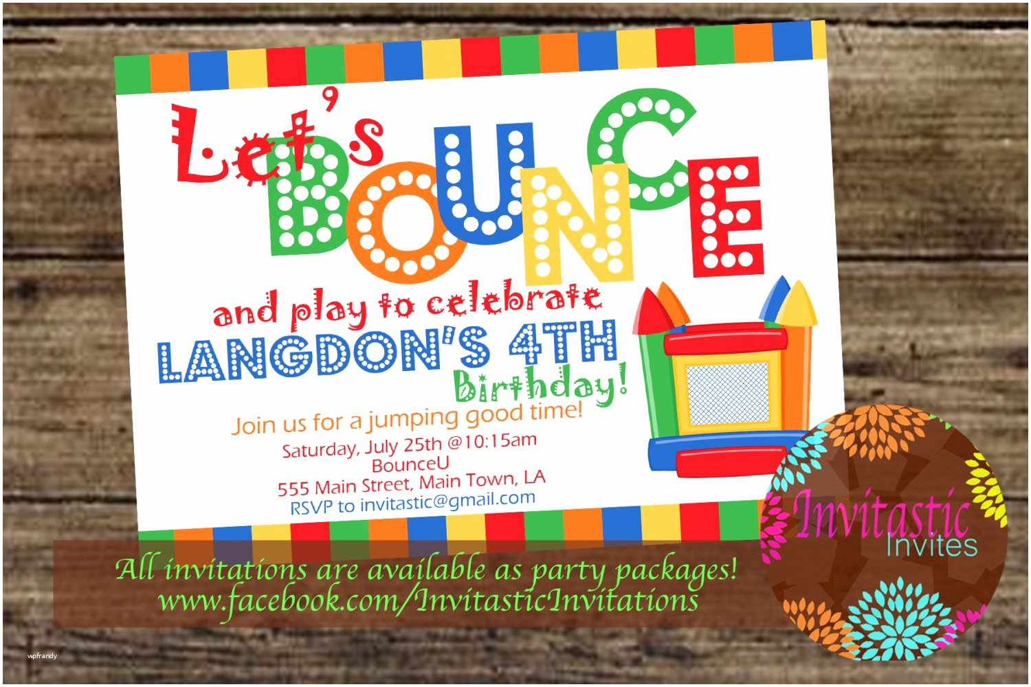 56 Wonderfully Gallery Of Free Bounce Party Invitation Template throughout size 1500 X 1000