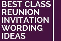 6 Best Class Reunion Invitation Wording Ideas Class Reunion intended for measurements 735 X 1102