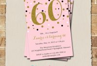 60th Birthday Invitations For Dad Birthday Invitations Template in sizing 1500 X 1500