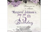 75th Birthday Invitations 75th Birthday Invitations And The Drop with size 2175 X 2175