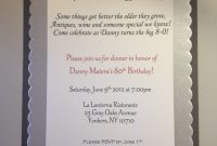 80th Birthday Invitations Really Like The Wording On This One within measurements 2448 X 3264