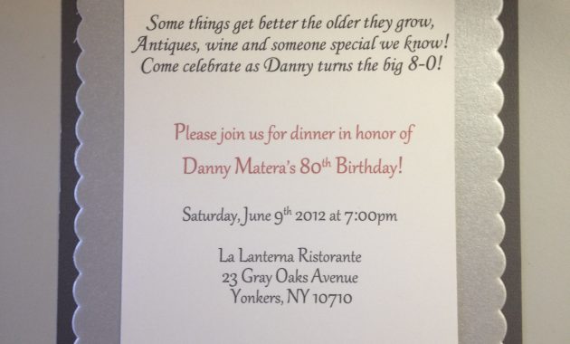 80th Birthday Invitations Really Like The Wording On This One within measurements 2448 X 3264