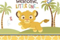 9 Free Lion King Ba Shower Invitations Kitty Ba Love throughout size 1600 X 1600