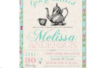 Afternoon Tea Ba Shower Invitations Tea Party Invitation Templates with dimensions 1200 X 1200