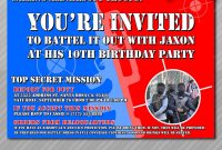 Airsoft Party Invitation Photo Invitation Air Soft War Invitation pertaining to dimensions 965 X 1050