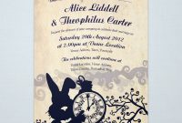 Alice In Wonderland Wedding Invitations Alice In Wonderland Wedding with regard to proportions 1000 X 1000