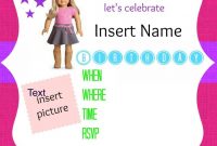 American Girl Birthday Party Invitations Free Printables Ag Doll intended for measurements 768 X 1024