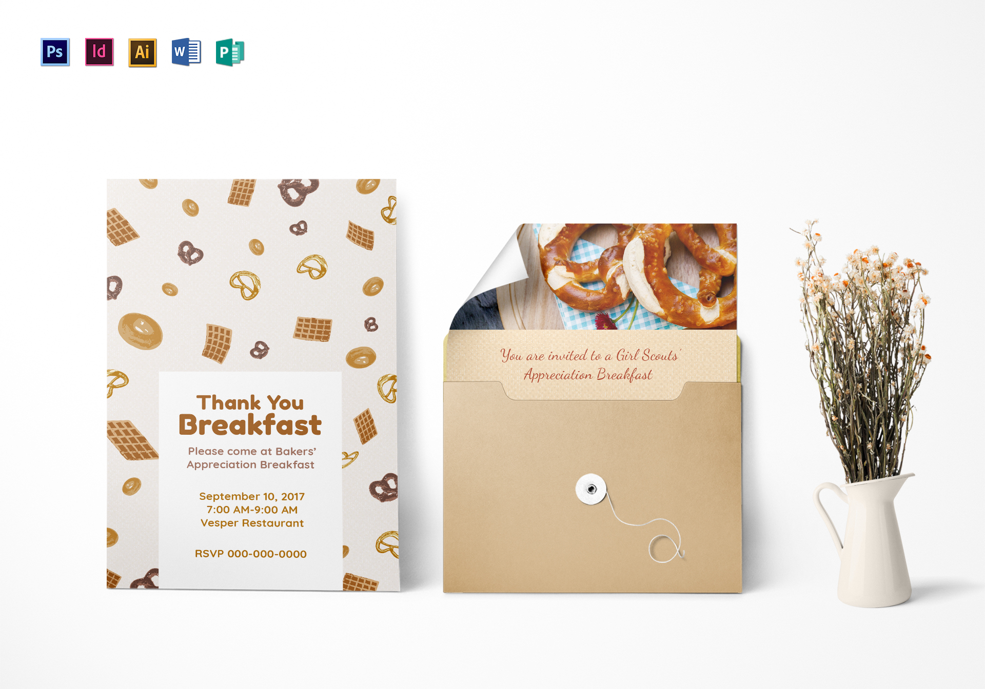 Appreciation Breakfast Invitation Design Template In Psd Word intended for proportions 1920 X 1344