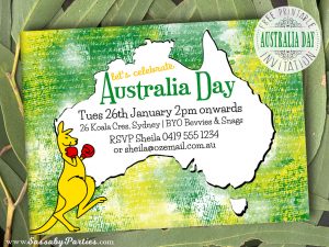 Australia Day Invitation Free Printable The Sassa Party Co with dimensions 1024 X 768