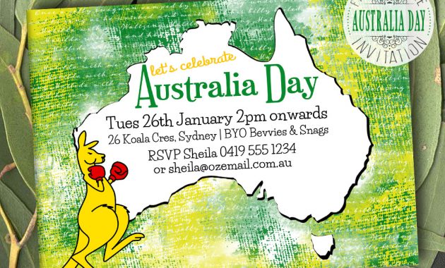 Australia Day Invitation Free Printable The Sassa Party Co with dimensions 1024 X 768