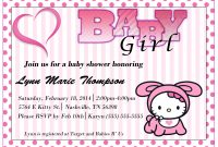 Awesome Hello Kitty Ba Shower Invitations 79 For Your Invitation with size 2100 X 1500