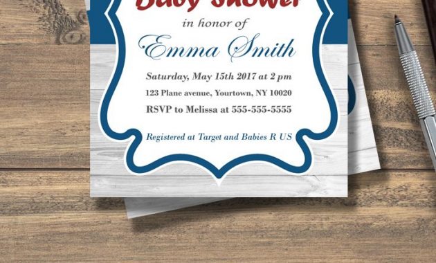 Ba Boy Shower Invitation Airplane Ba Shower Ba Boy Invite for dimensions 736 X 1500