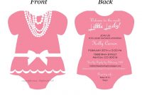 Ba Onesie Invitation Template Wwwbilderbeste inside sizing 1440 X 1113