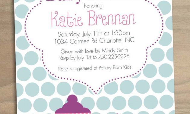 Ba Shower Afternoon Tea Invitations Fresh Invitation Template intended for size 1000 X 1300