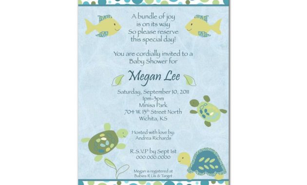 Ba Shower Invitations For Boys Free Templates Ba Shower for size 1024 X 819