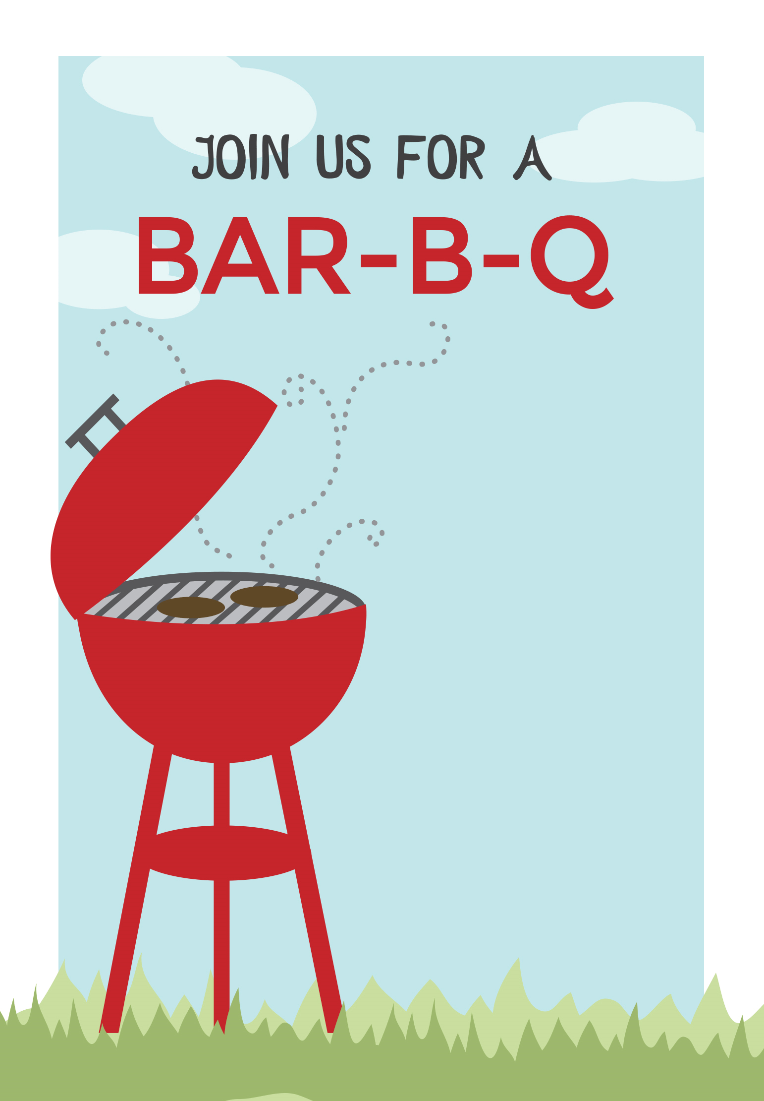 Bbq Cookout Free Printable Bbq Party Invitation Template pertaining to size 1542 X 2220